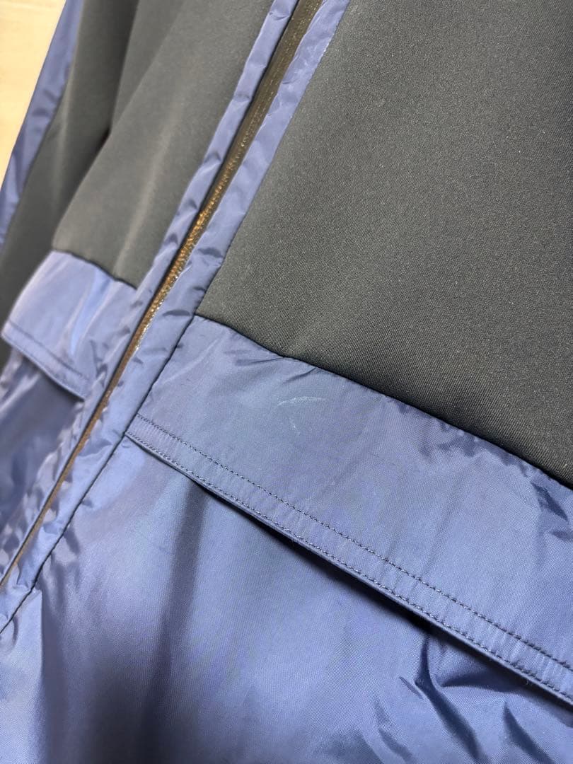 極美品 大きいサイズ タトラス BIONE 異素材切替ナイロンジャケット 紺
