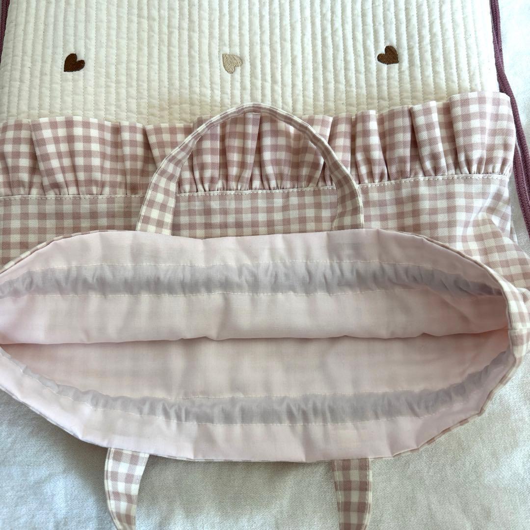 在庫セール✳︎　【ハート×くすみピンク】　3点セット➕上靴袋