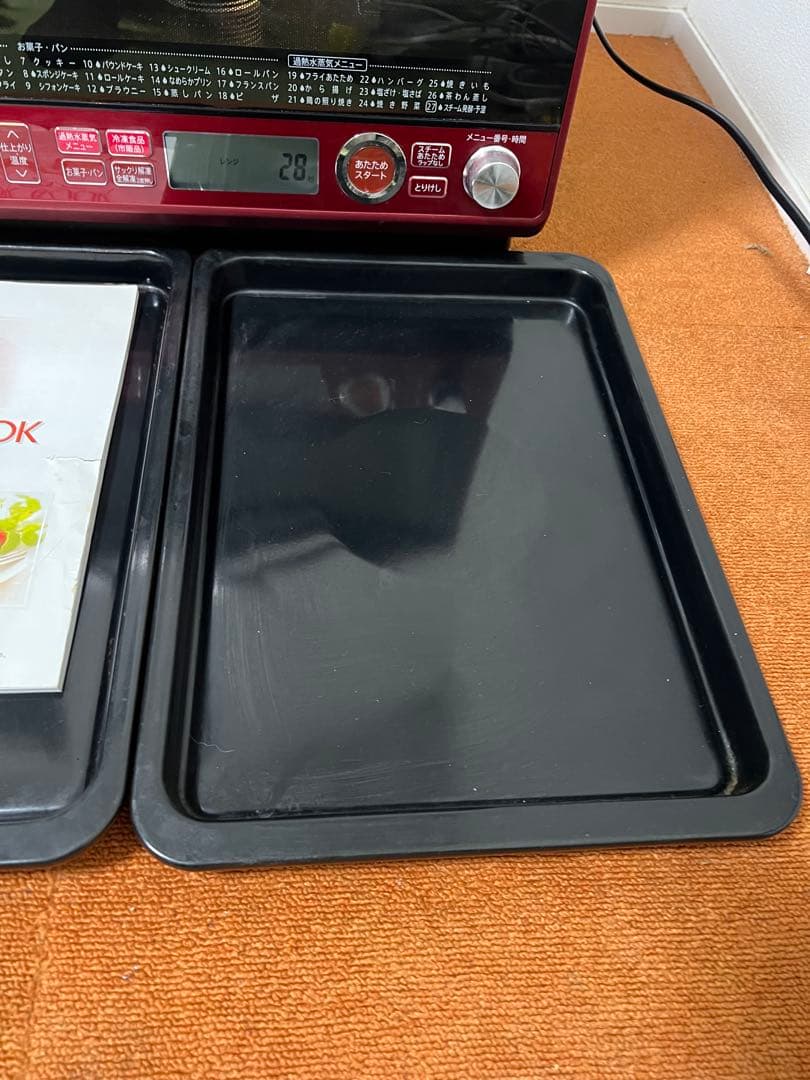 SHARP ２段 オーブンレンジ 1000W レッド 電子レンジ