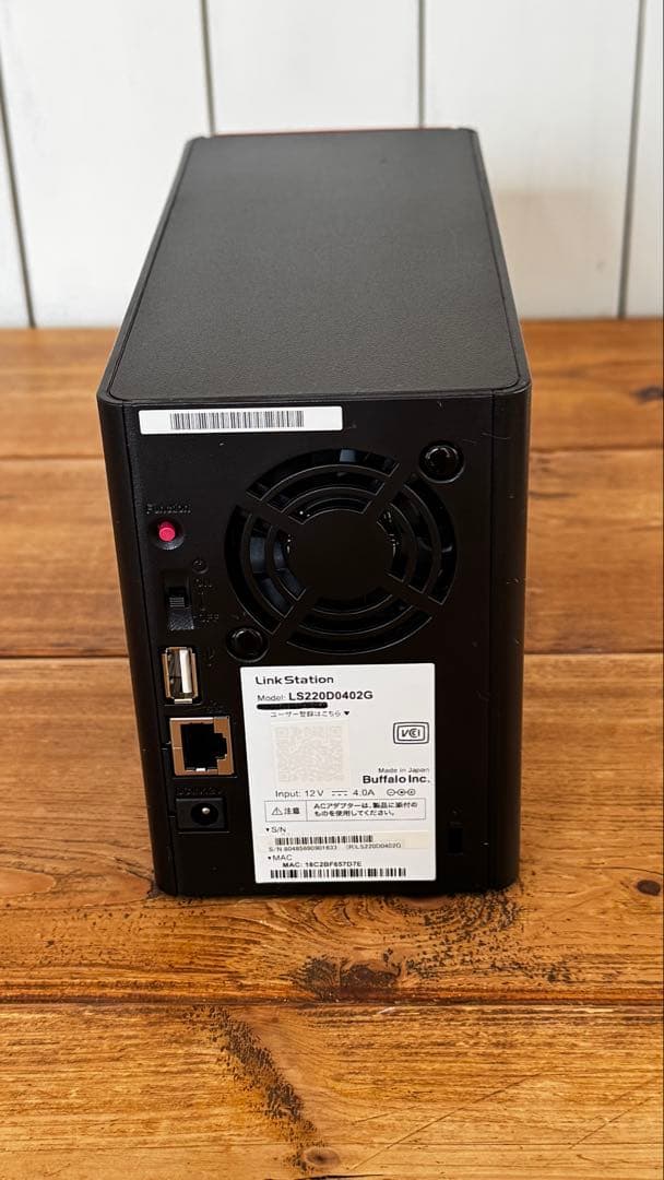 Buffalo LinkStation NAS LS220D0402G 初期化済