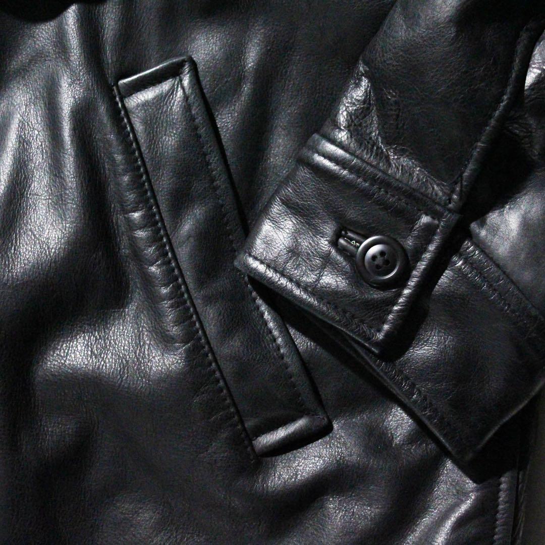 GAP 黒 レザージャケット オールドギャップ 野村訓一 カーコート ビンテージ