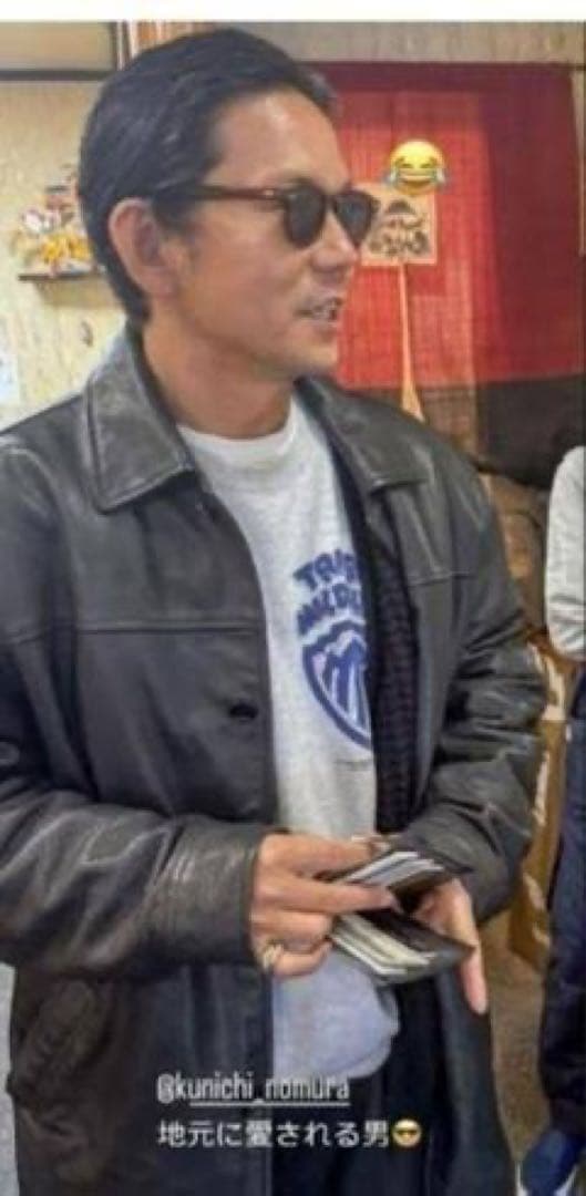 GAP 黒 レザージャケット オールドギャップ 野村訓一 カーコート ビンテージ