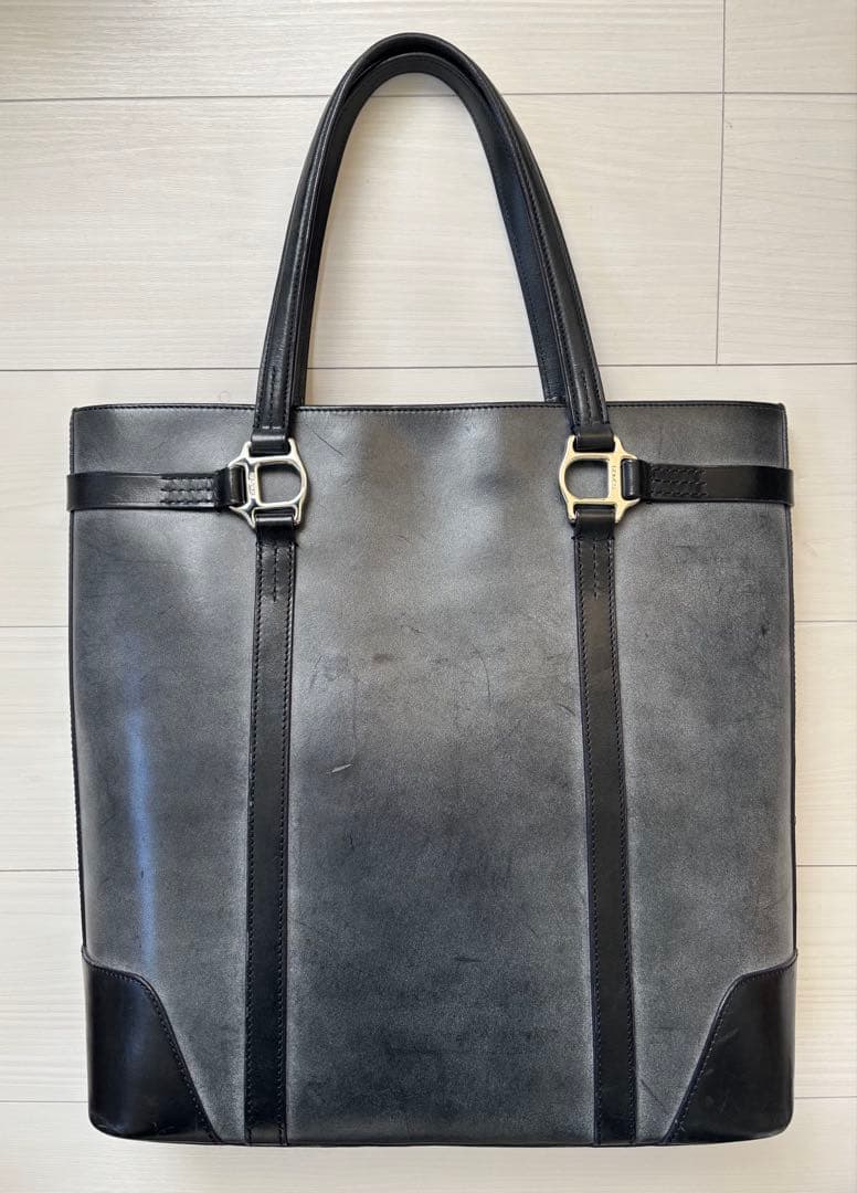 ソメスサドル somes スクエア トートバッグ SQ-01 ネイビー レザー