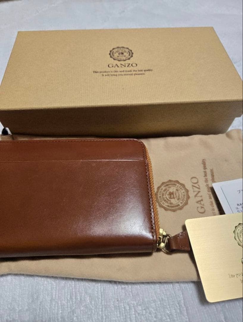 GANZO シンブライドルラウンドファスナー