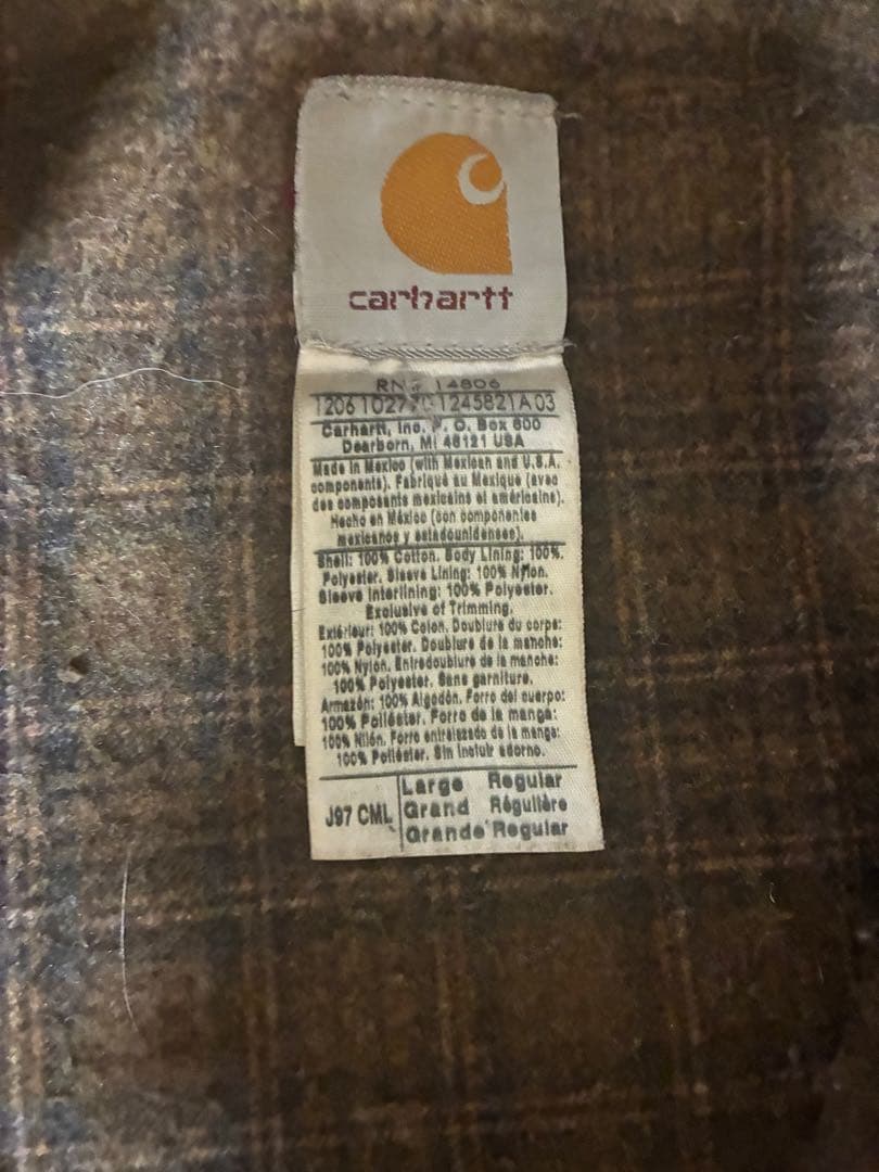 06s Carhartt デトロイトジャケット L J97 CML 襤褸　短丈