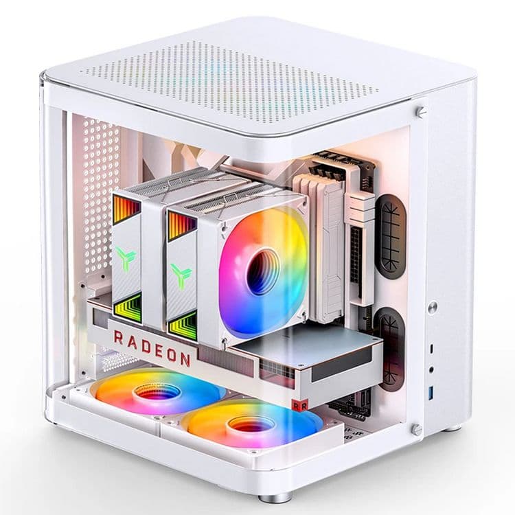 新品未開封☆Jonsbo TK-1 ホワイト 曲面ガラス PCケース