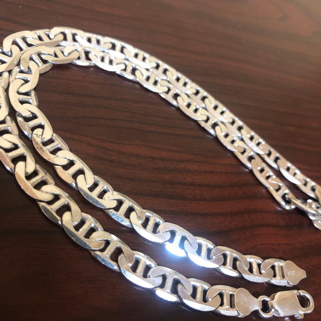 ネックレス☆アンカーチェーン／豚鼻／喜平／silver925／イタリア製