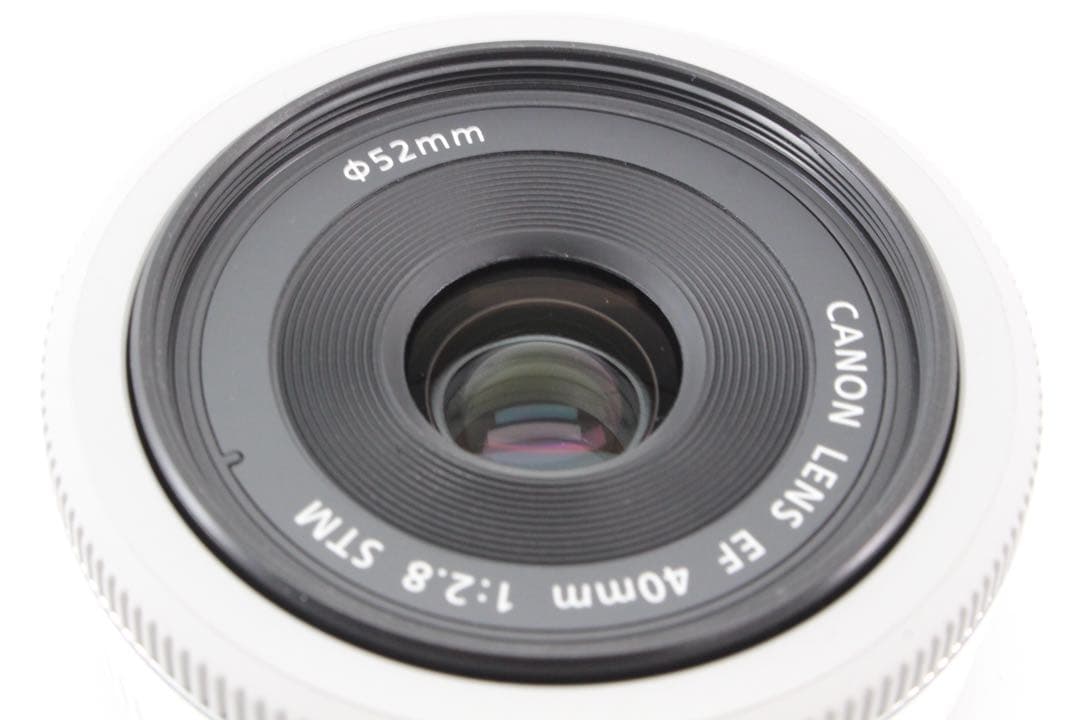 美品❤️Canon 単焦点レンズ EF40mm F2.8 STM ホワイト