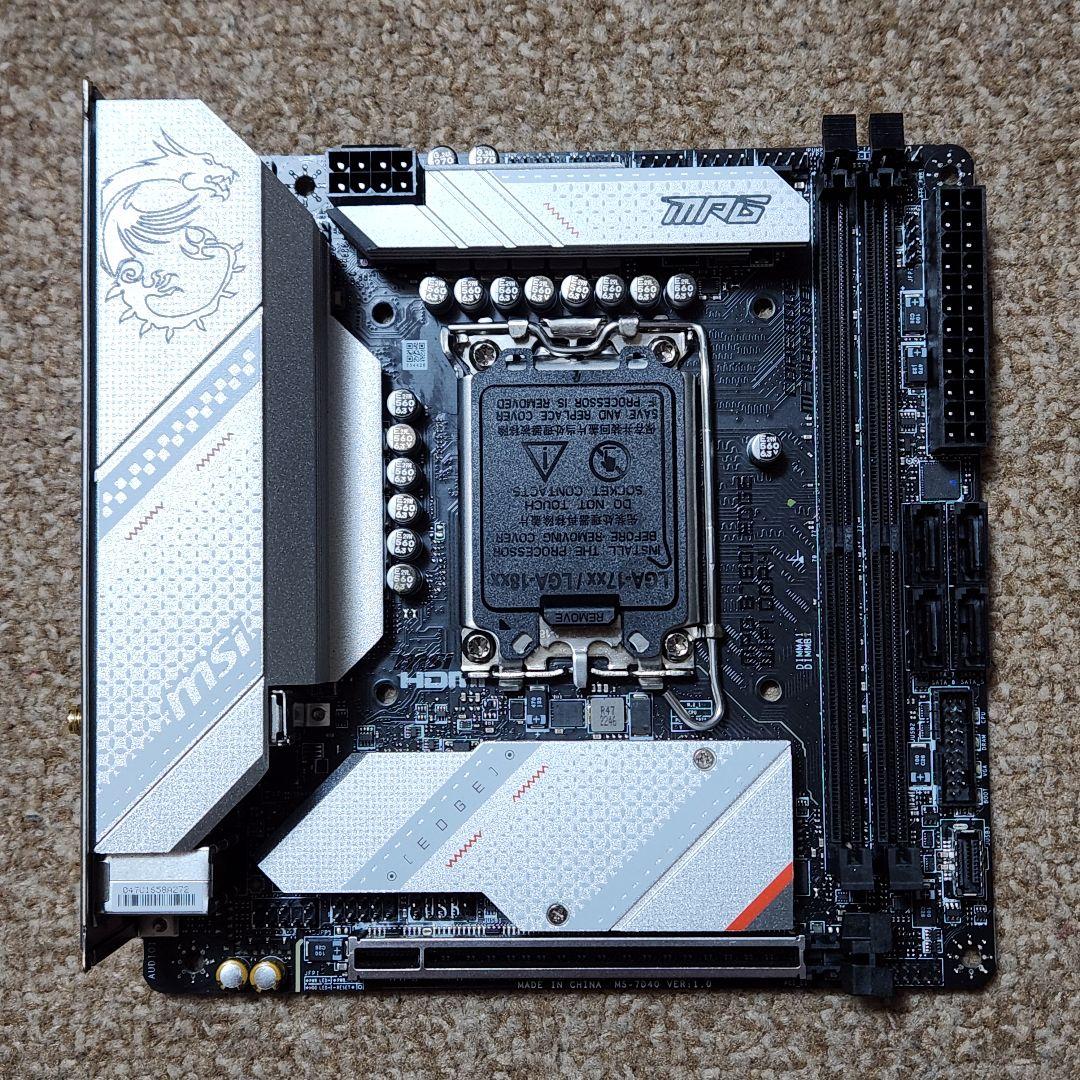 MSI MPG B760I EDGE WIFI マザーボード 動作確認済み