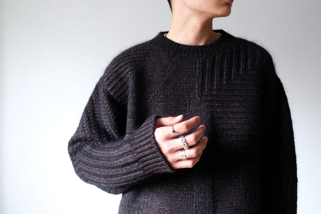 amachi woodflame ニット ブラウン