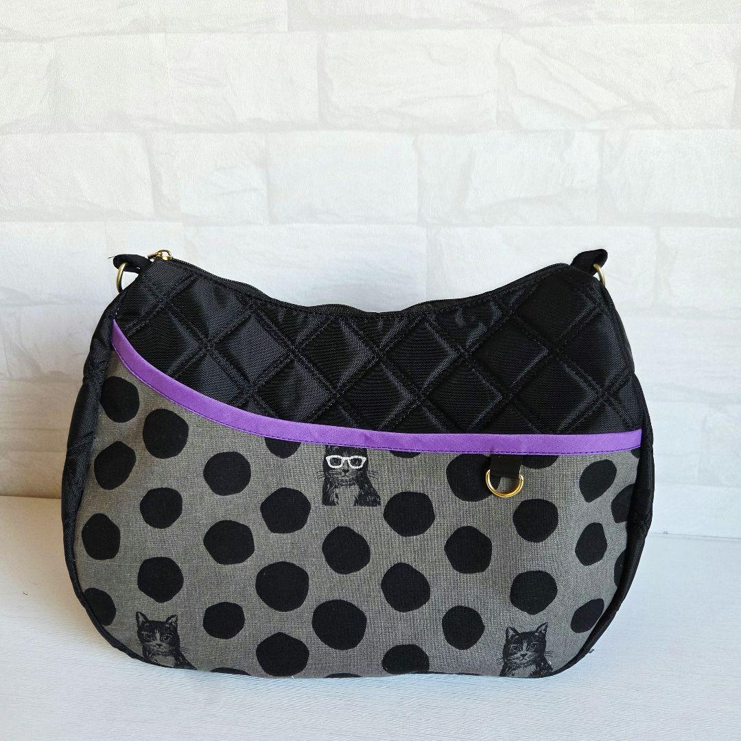 JUNE①　巾着リュック　エチノ×ナイロンキルト　ハンドメイド