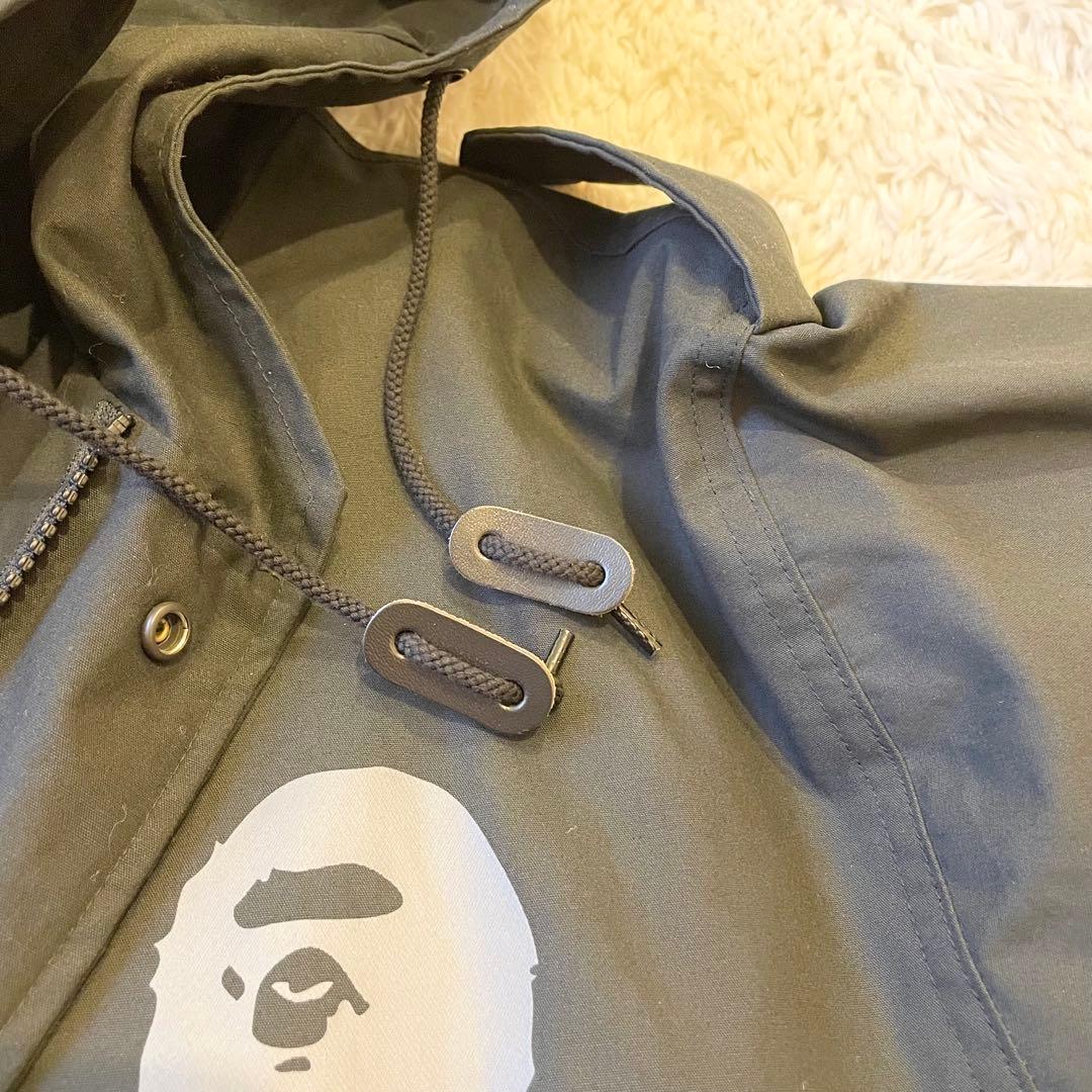 A BATHING APE エイプ モッズコート ブラック XLサイズ