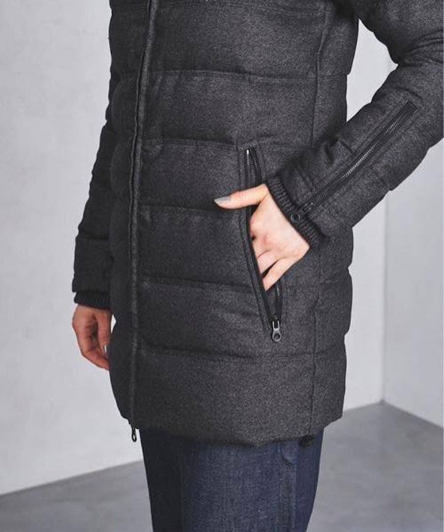 タグ付未使用DUVETICA ウールダウン グレー Blodwen 38