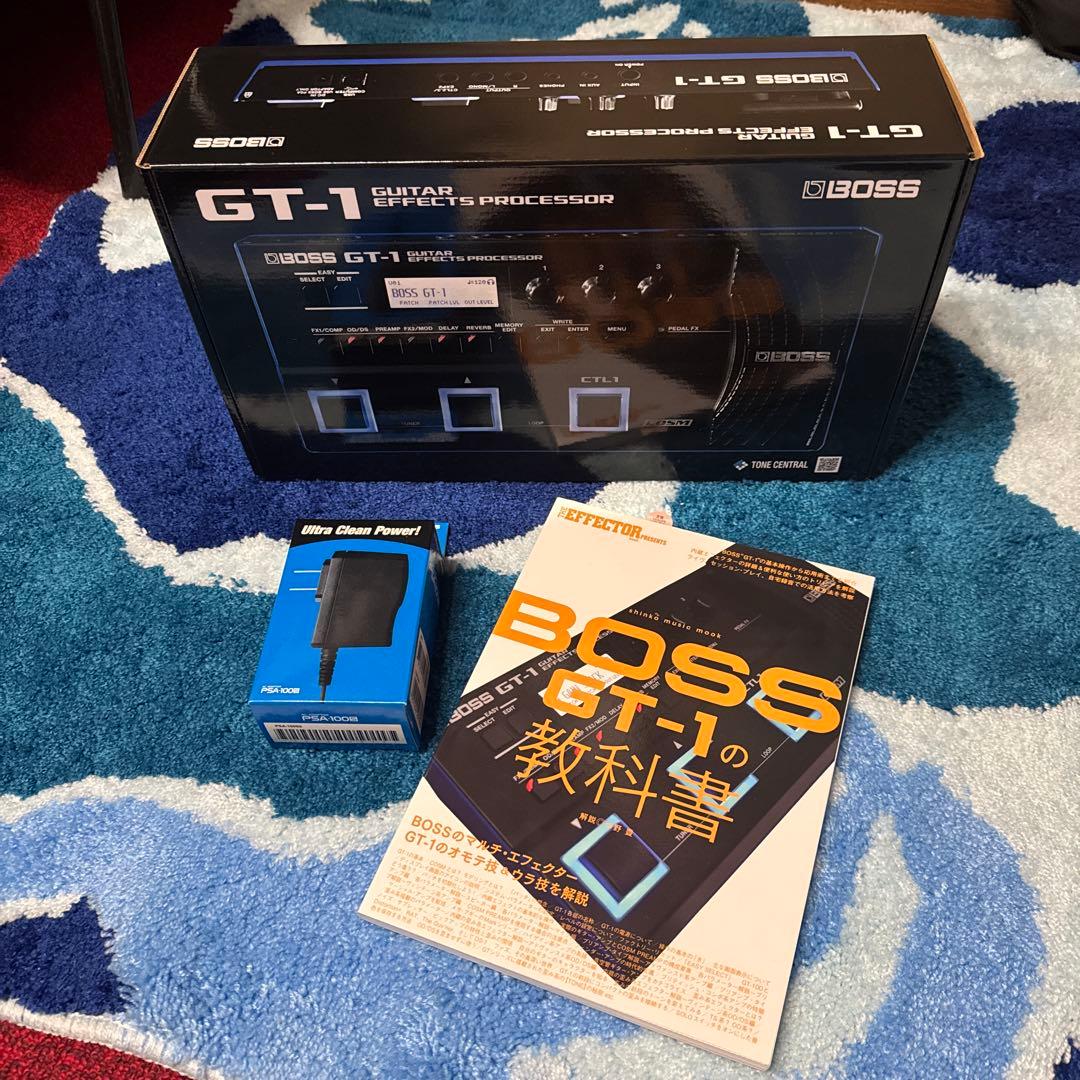 【新品、未使用】BOSS GT-1 + 純正アダプター + 教科書