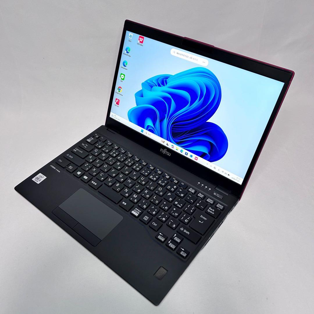 【バッテリー極上・レア赤】LIFEBOOK ｜第10世代i5・高速SSD