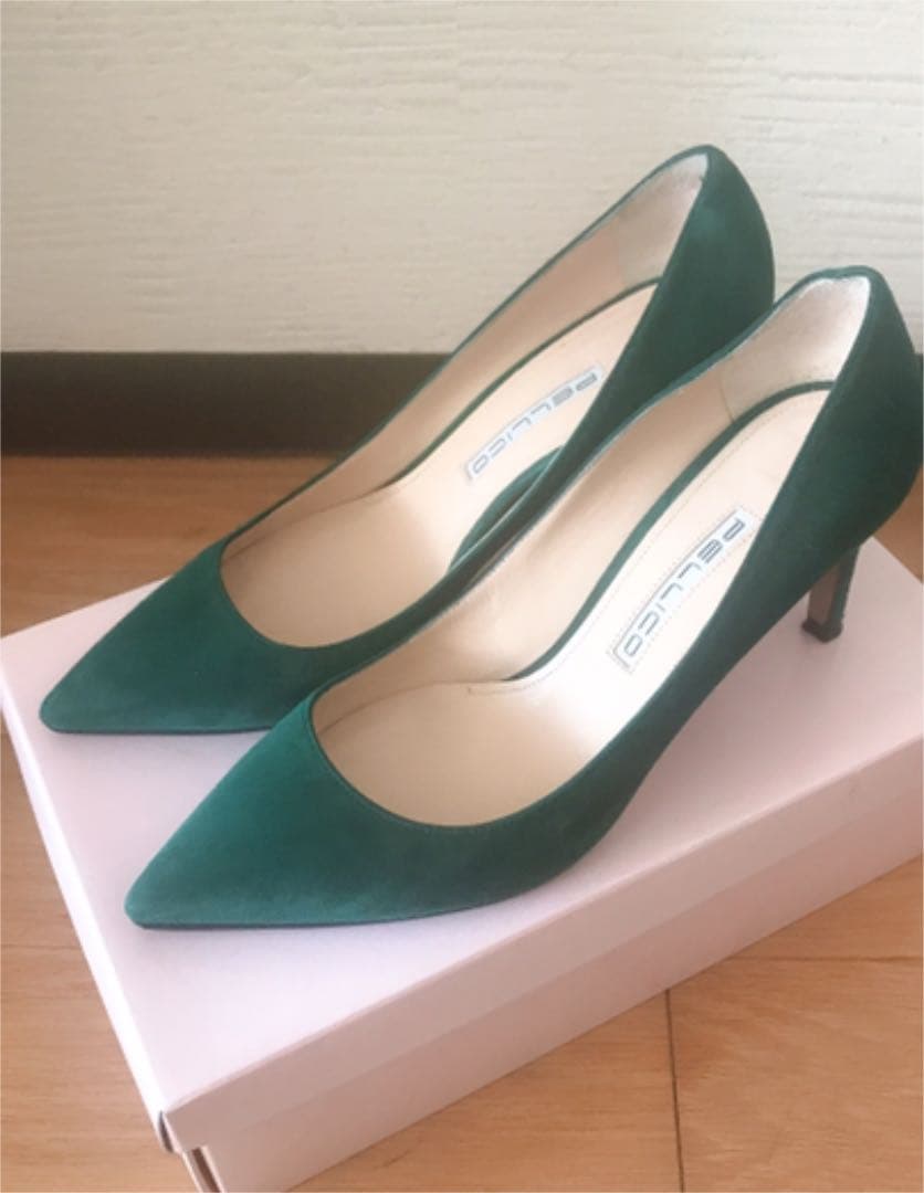 はるだ　美品 ペリーコ グリーン パンプス CORA