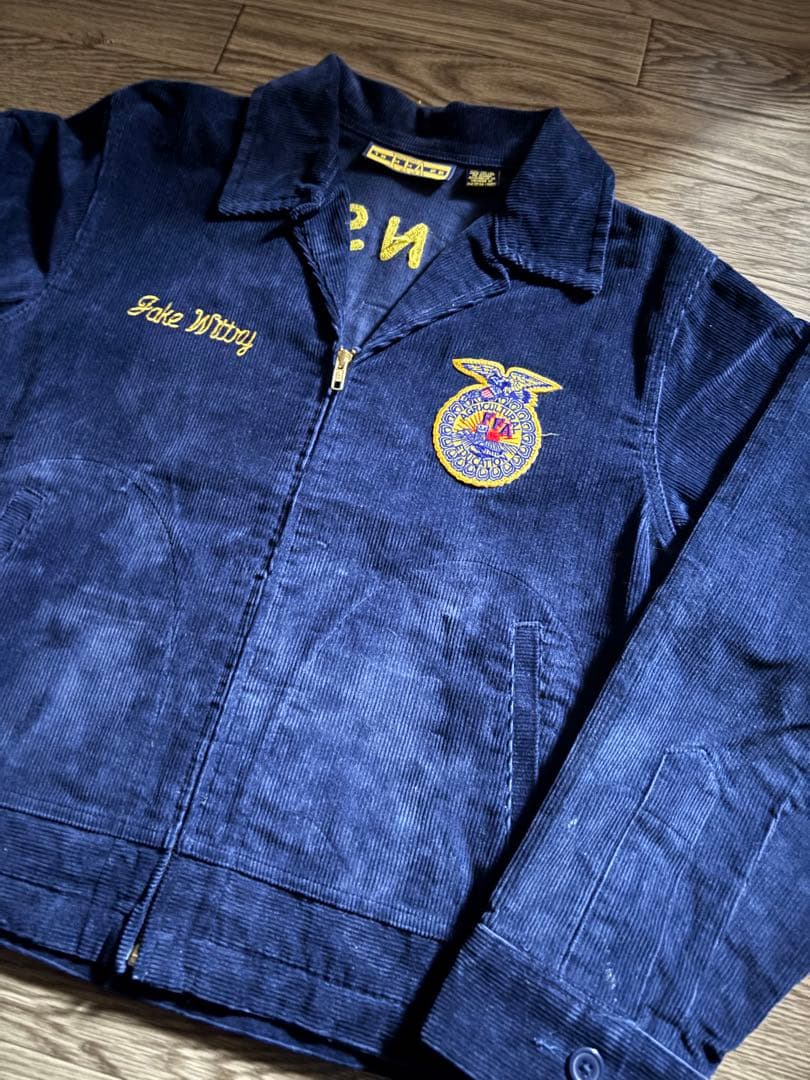 ★美品【希少BIGサイズ】90s ~濃紺　FFA ジャケット lot100-40