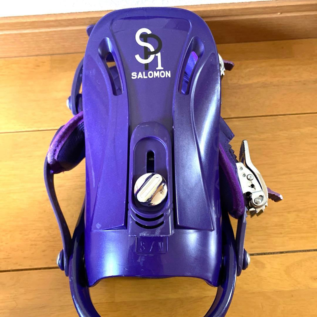 お値下げ‼️ SALOMON SP1 スノーボード ビンディング 紫 S/Mサイズ