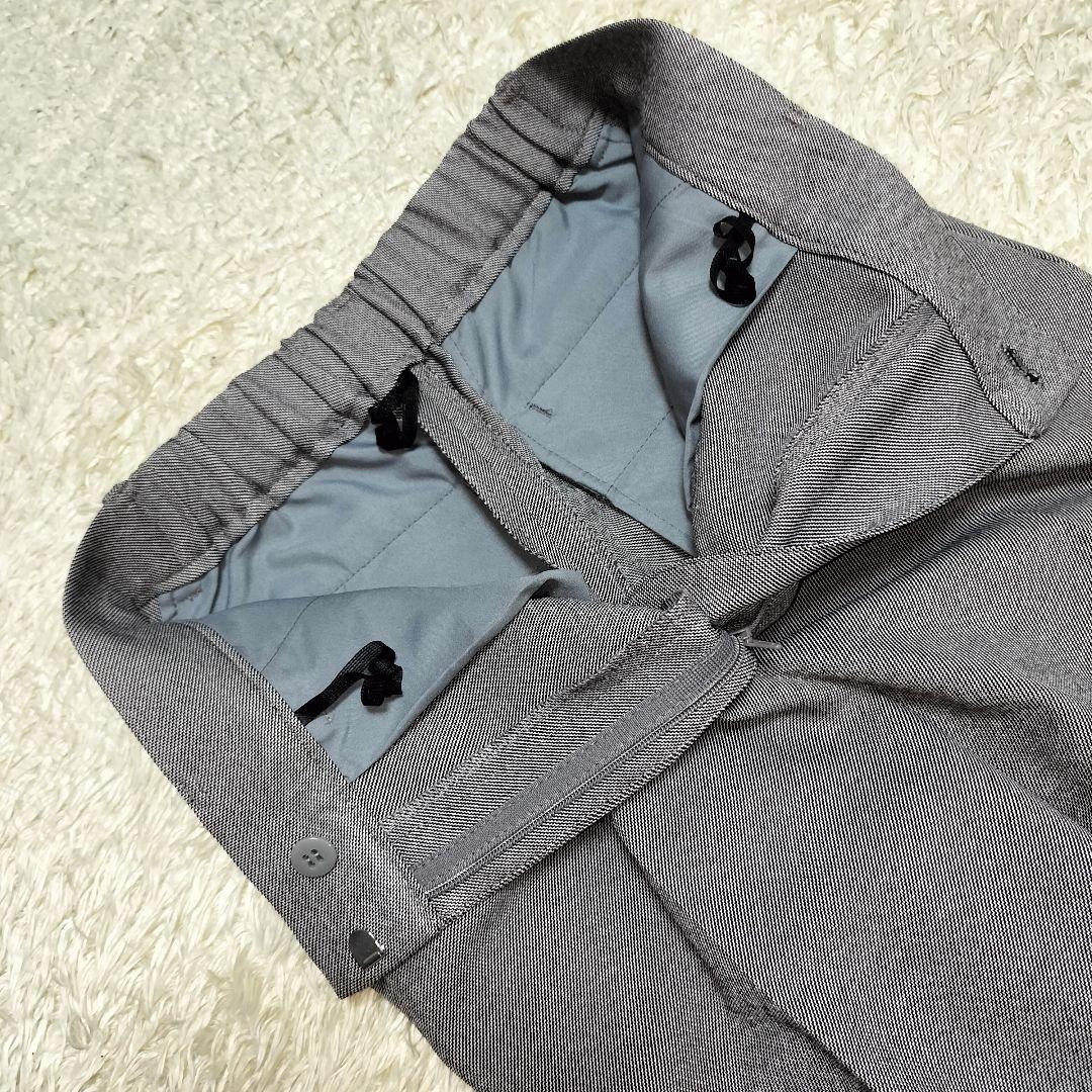 【美品】オリヒカライム ダブルジャケット ストレッチスーツ グレー