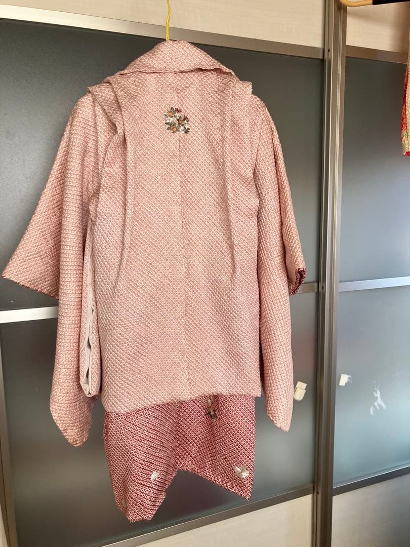 正絹　七五三　三ツ身祝い着　被布