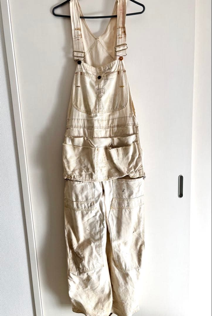 超希少‼️70s BIG MAC 生成り エプロン付きオーバーオール✨