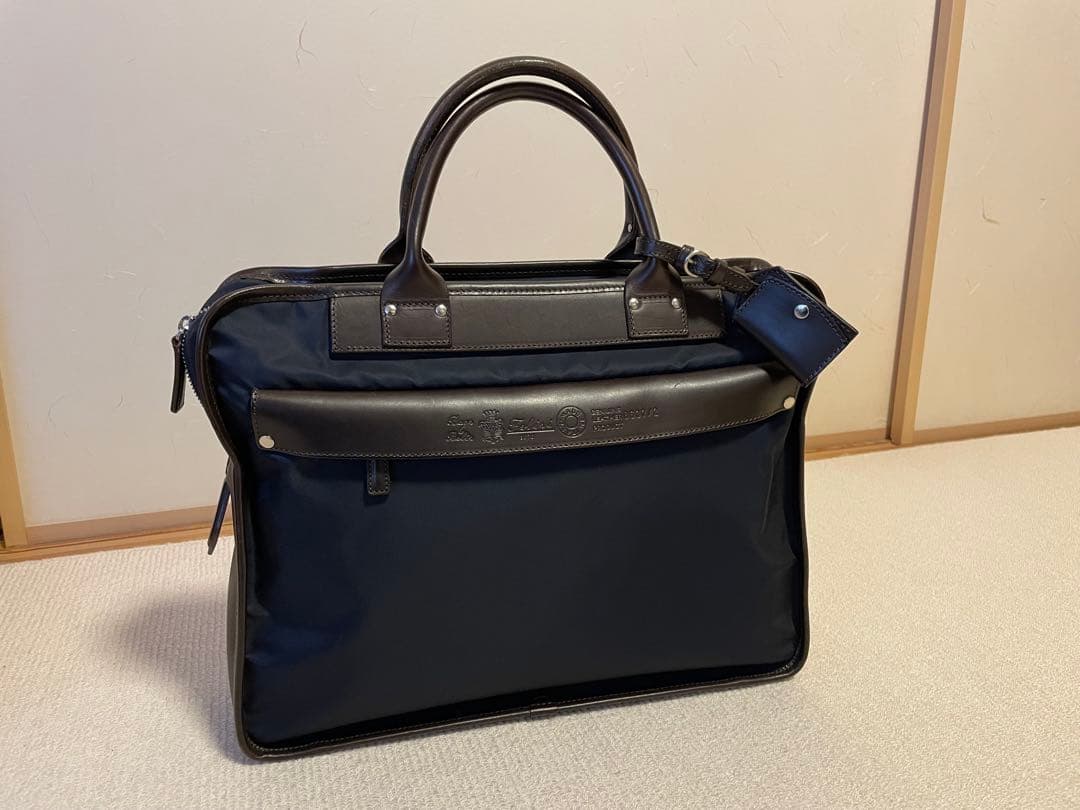 Felisi フェリージ8637/2 ビジネスバッグ ネイビー×ダークブラウン