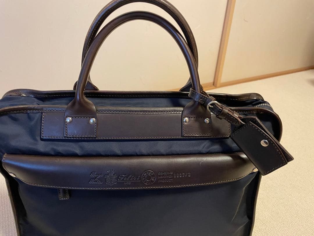 Felisi フェリージ8637/2 ビジネスバッグ ネイビー×ダークブラウン