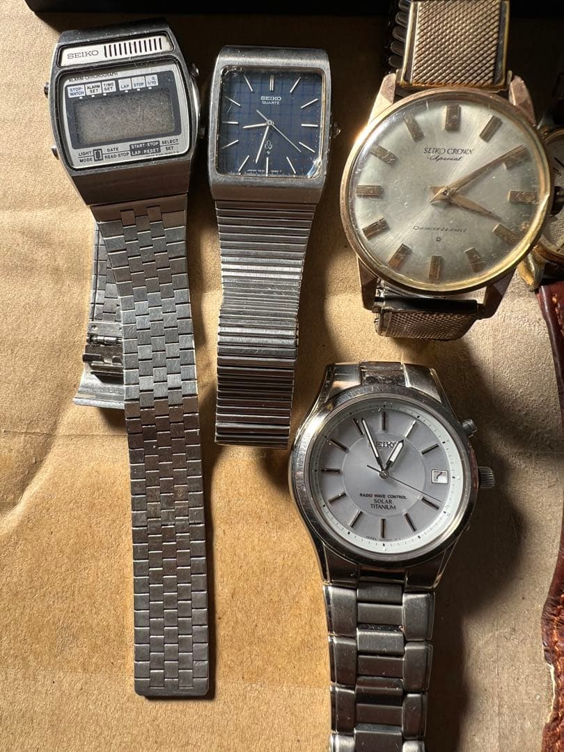 SEIKO腕時計まとめ ソーラー シルバー ジャンク 12時間限定値下げ