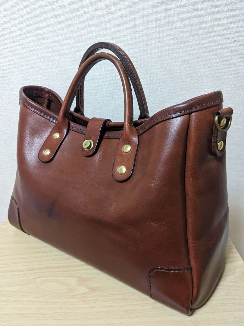 ヘルツ　横型2wayトートバッグ(T-146)　チョコ