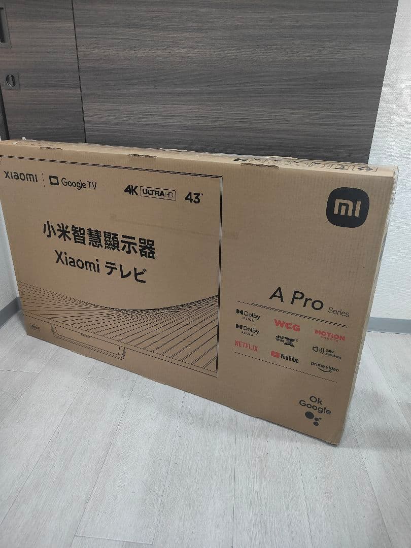 (テ7）新品Xiaomi テレビ 43インチ A Pro 4K