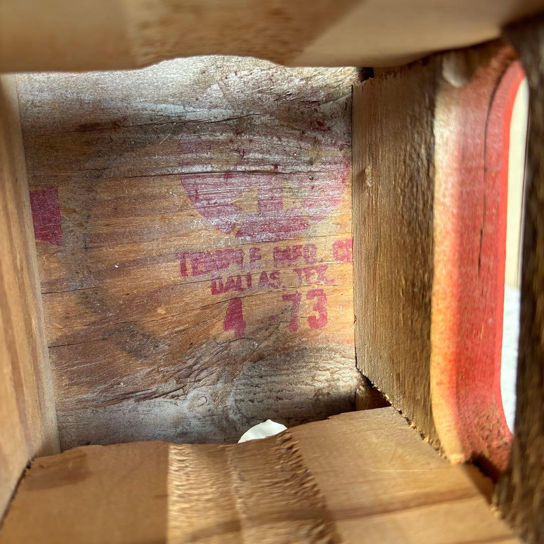 Coca-Cola レトロ木製収納ボックス　コカ・コーラ　木箱　アンティーク