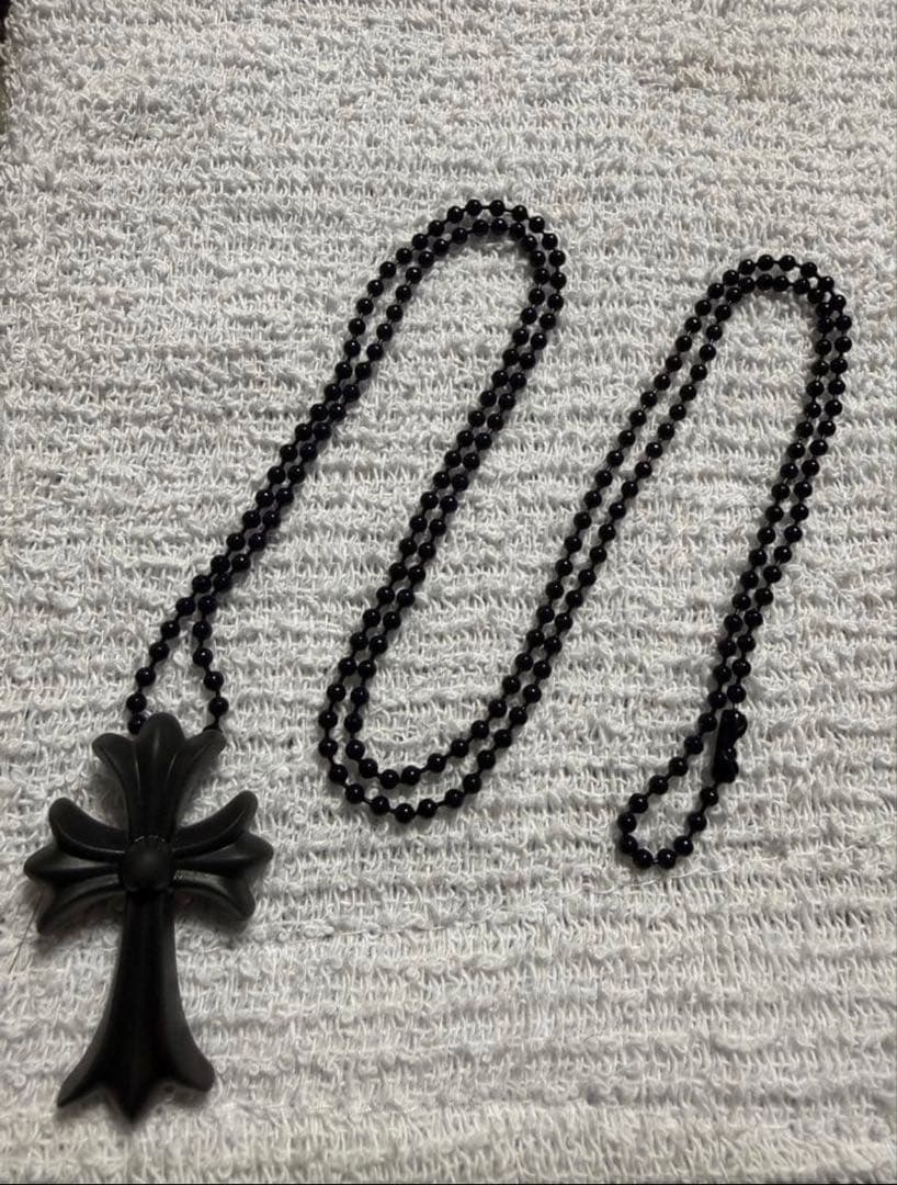 国内正規chrome hearts ラバーネックレス　黒