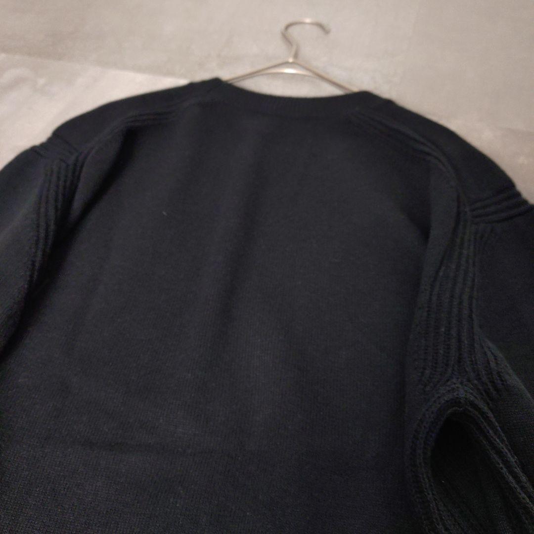 Drawer　FALL 9Gクルーネックニット ブラック　1