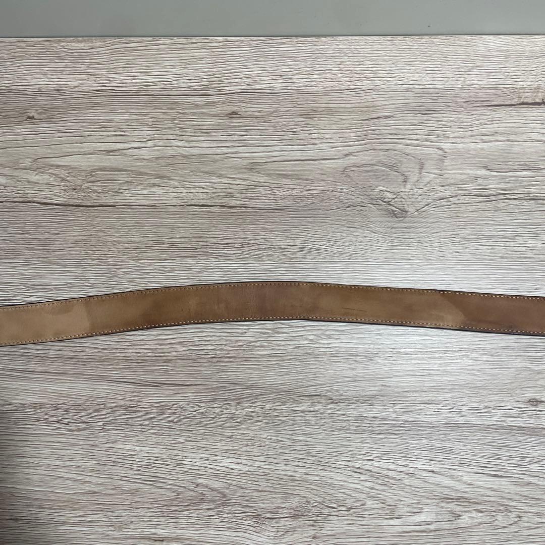 多田浩之 GUCCI グッチ　Gマーク型押し　ベルト　レザーブラック