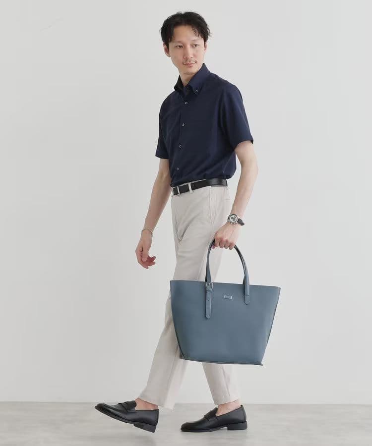 タケオキクチ　レザーハンドル シュリンクPU トート