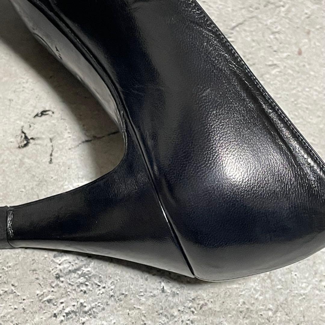 シャネル　CHANEL （35） レザーパンプス　ココマーク　フォーマル　黒