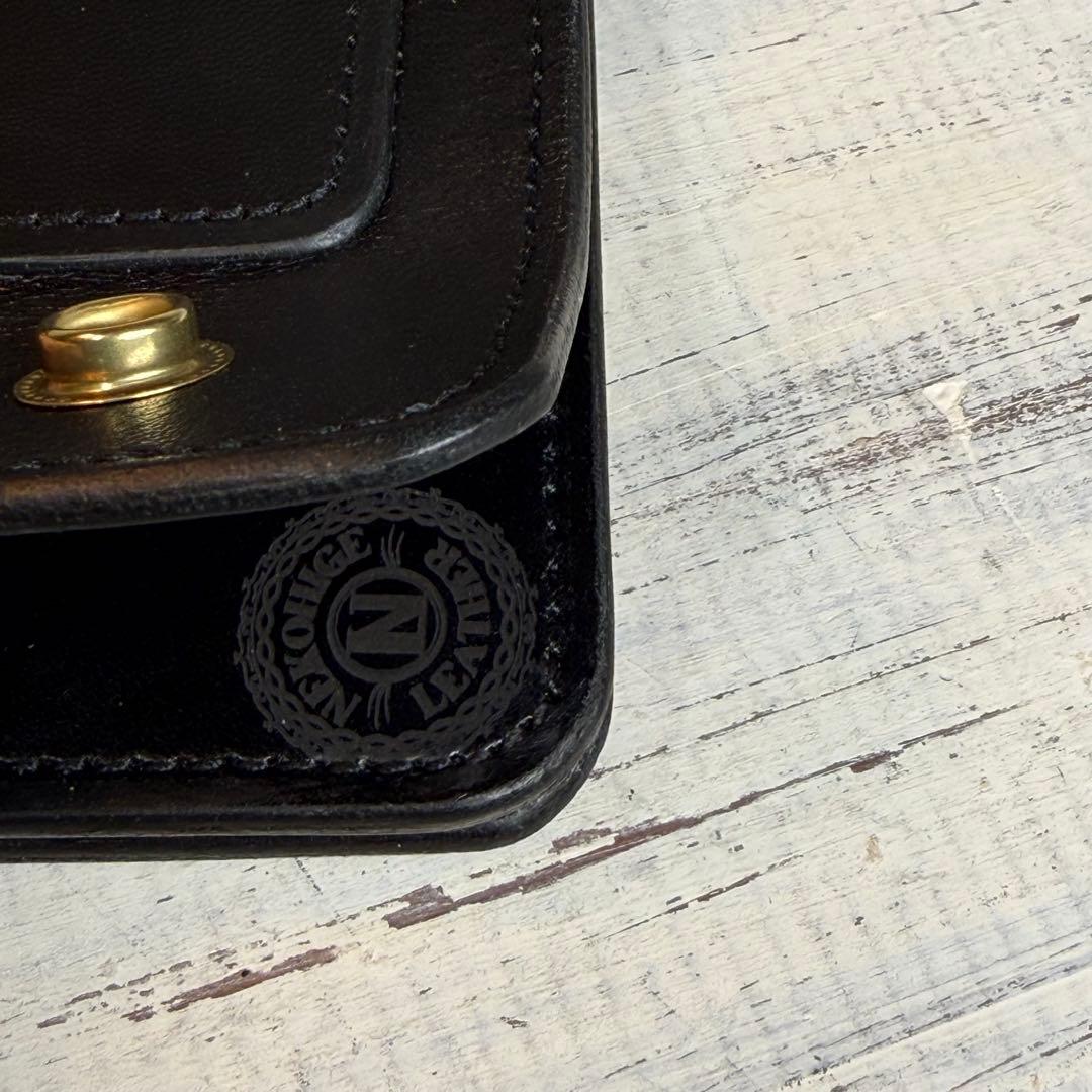 【トラッカーウォレット ロング 3層】 ブラック ゴールド YKK