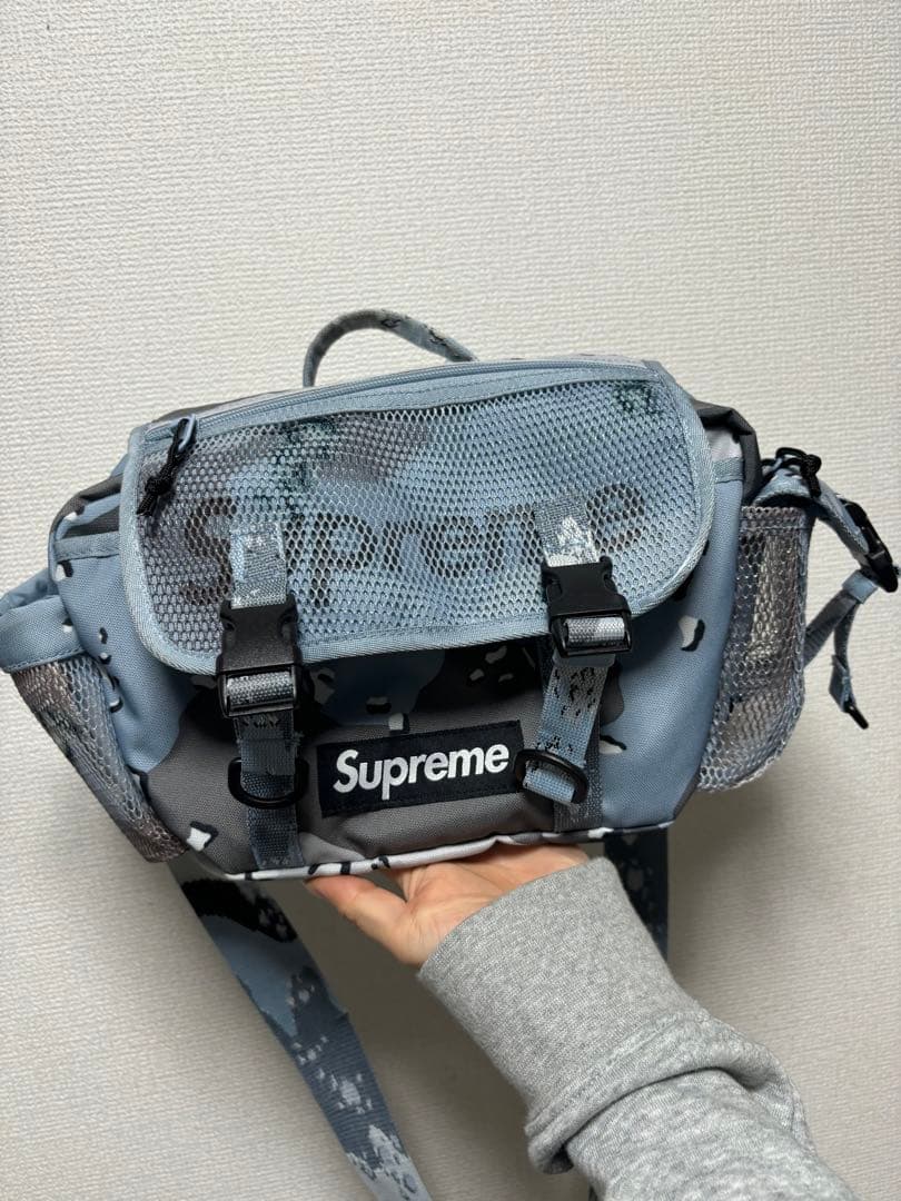 てぃけのSupreme ショルダーバッグ ボディバッグ カモフラ グレー系