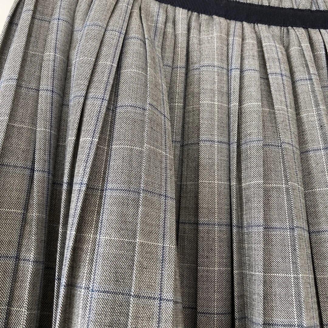 Drawer 24SS ウィンドウペインプリーツスカート38 ¥138,600