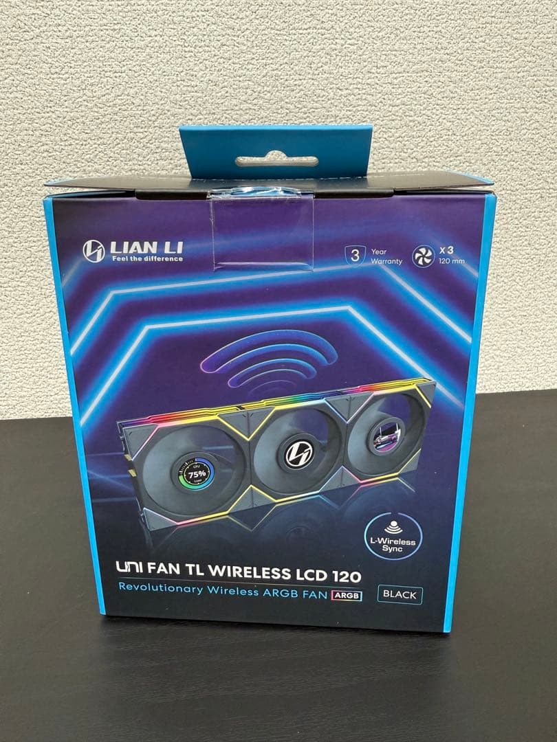 PC用ファン・クーラー LIANLI UNI FAN TL Wireless LCD 120 3Pack