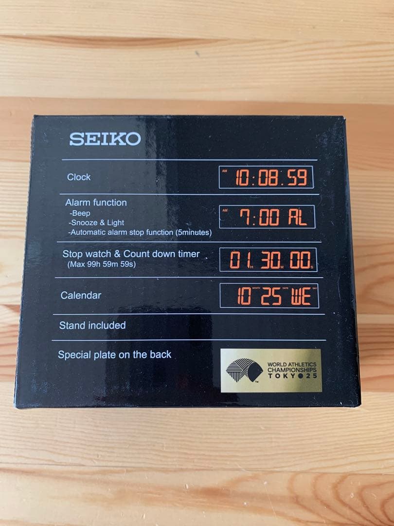 セイコー　ミニスポーツタイマー 世界陸上2025東京大会モデルSQ823G