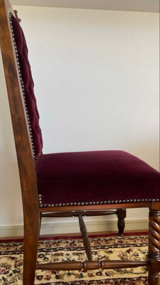 アンティーク　トルネード脚　椅子　チェア