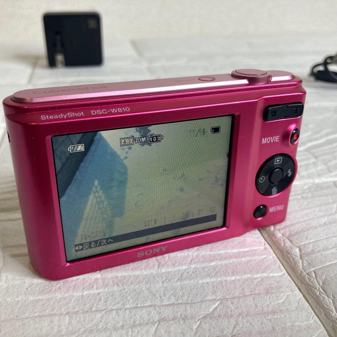 SONY デジカメ Cyber-shot DSC-W810 ピンク 動作品