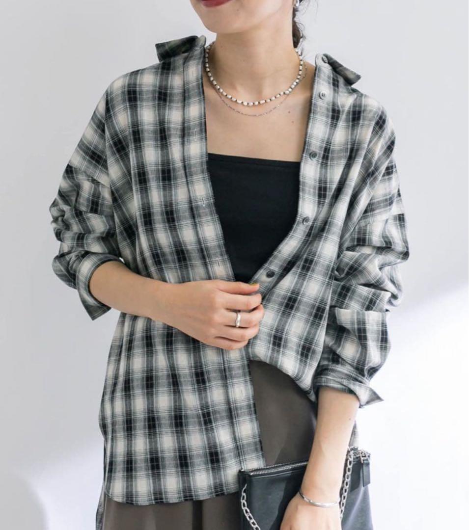 定価1.76万 リヴドロワ マルチパターンシャツ ブラック オーバーサイズ