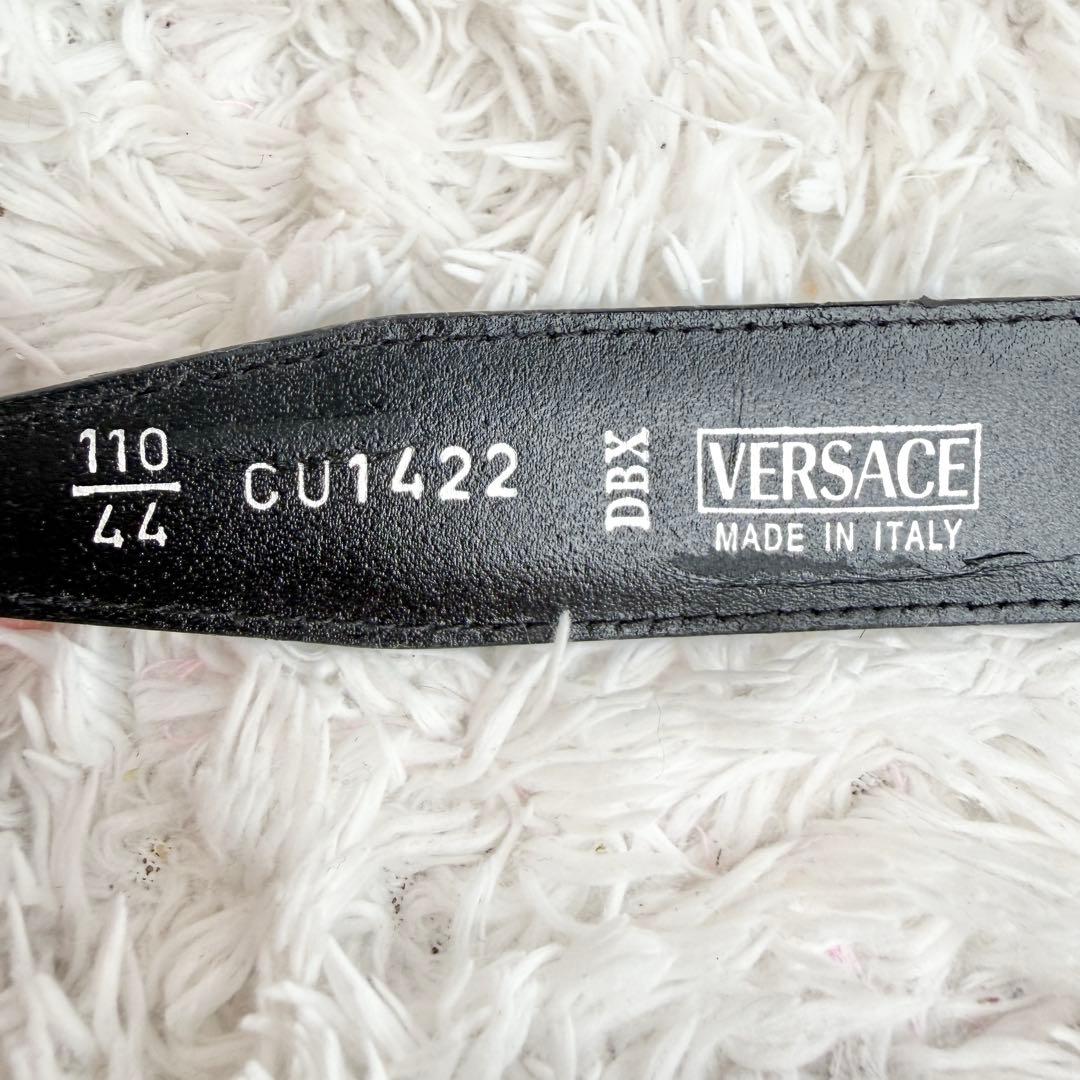 【新品未使用】ジャンニヴェルサーチ メデューサ　ベルト レザー グレカ ブラック