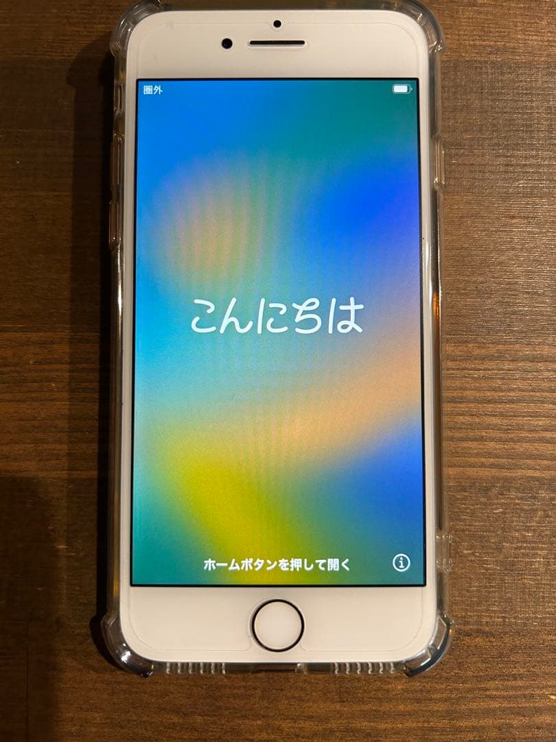 iPhone 8ピンクゴールド 透明ケース付き