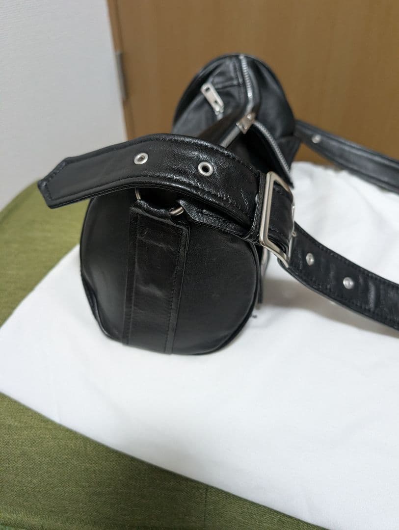 最終値下げ！beautifulpeople ラムレザーライダースシリンダーバッグ