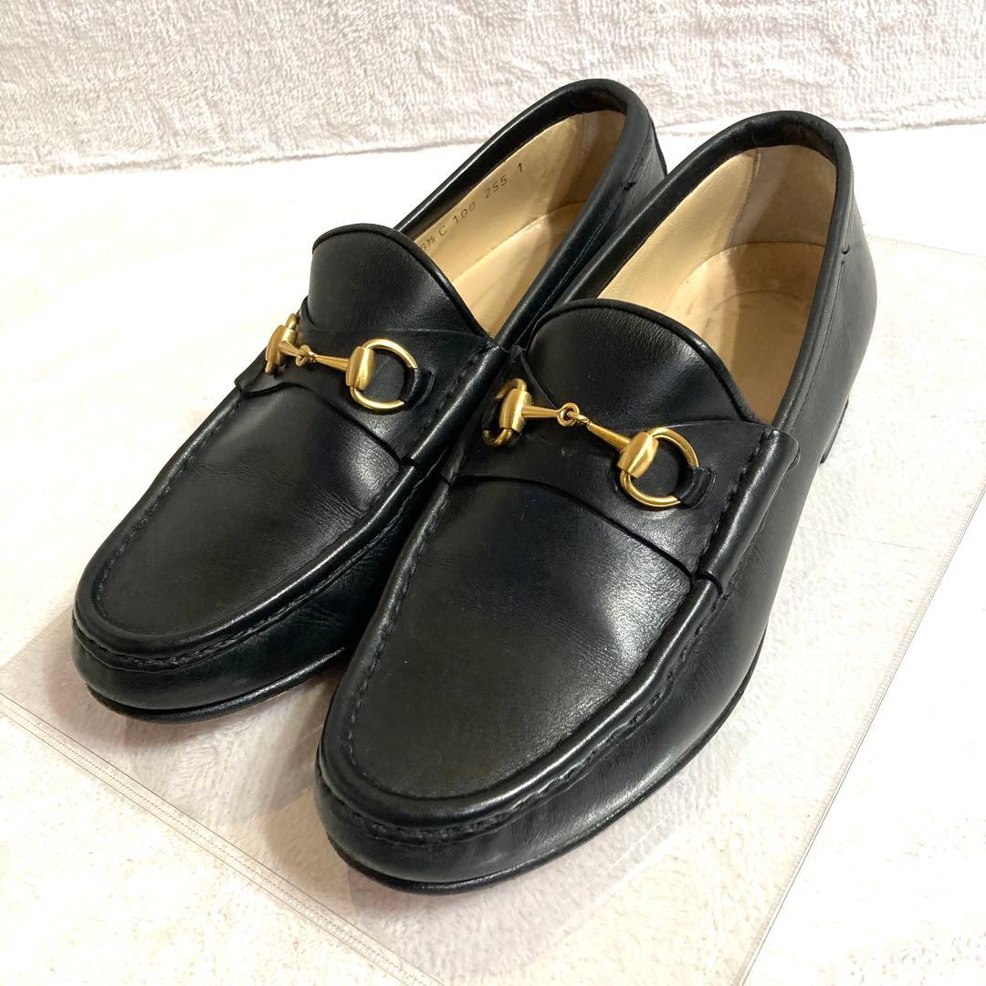 ✨極美品✨　グッチ　ビットローファー　黒　23.5