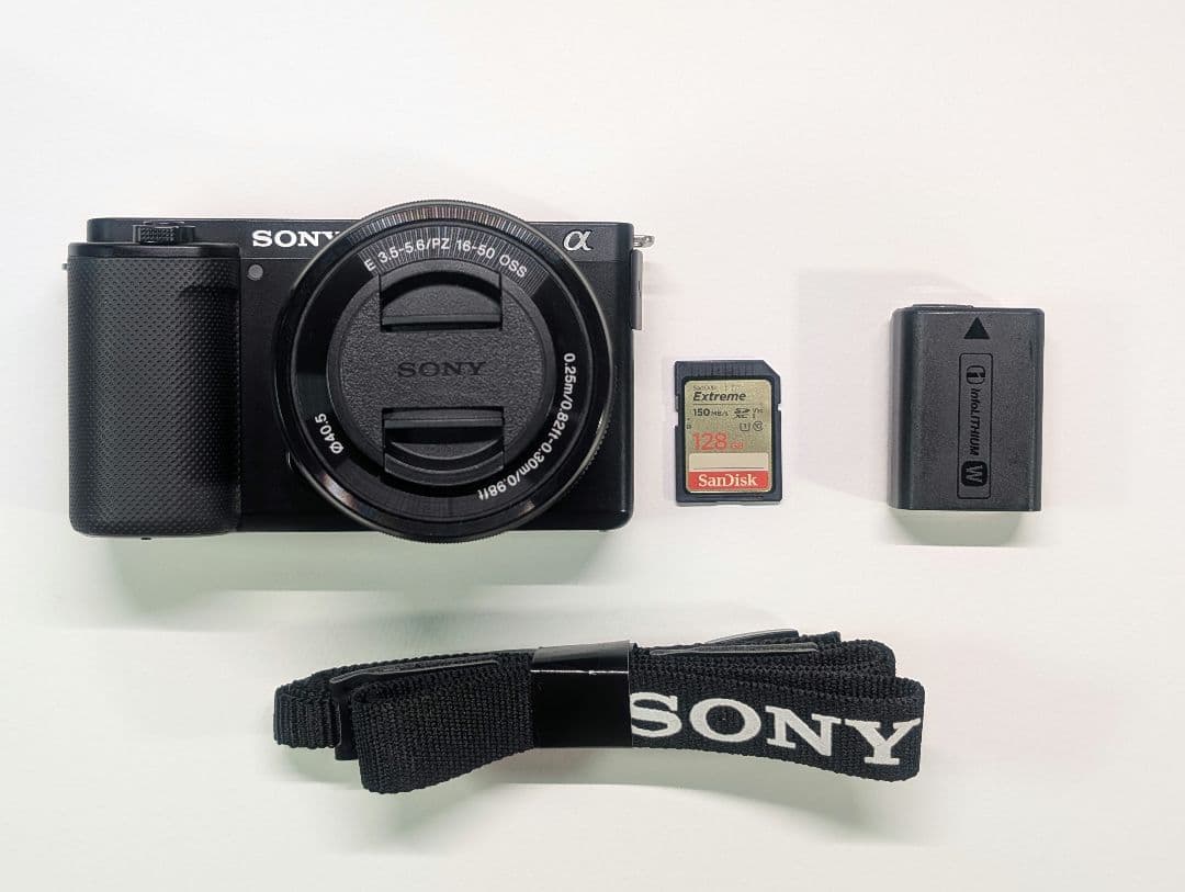 SONY カメラ ZV-E10　福袋　モニター・SDカード・ACアダプター付き