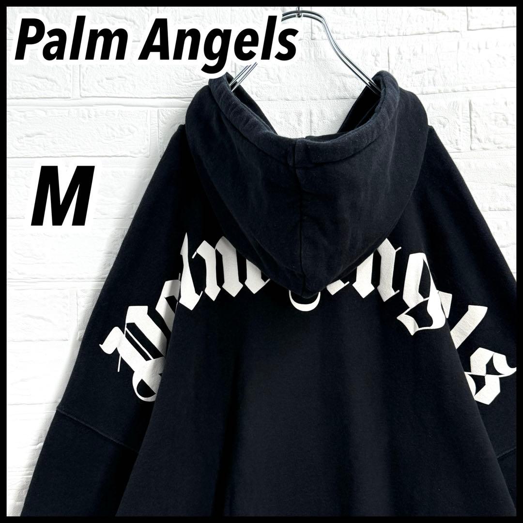 【超人気モデル】パームエンジェルス バックアーチロゴ オーバーサイズ パーカーM
